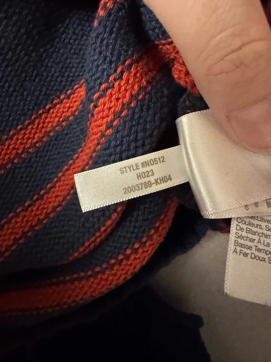 Madewell Navy with Red Stripe Crewneck Sweater - Picture 7 of 7